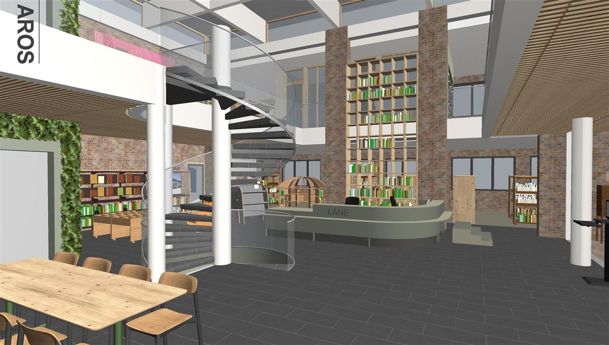 Illustrasjon av det nye biblioteket - Klikk for stort bilde