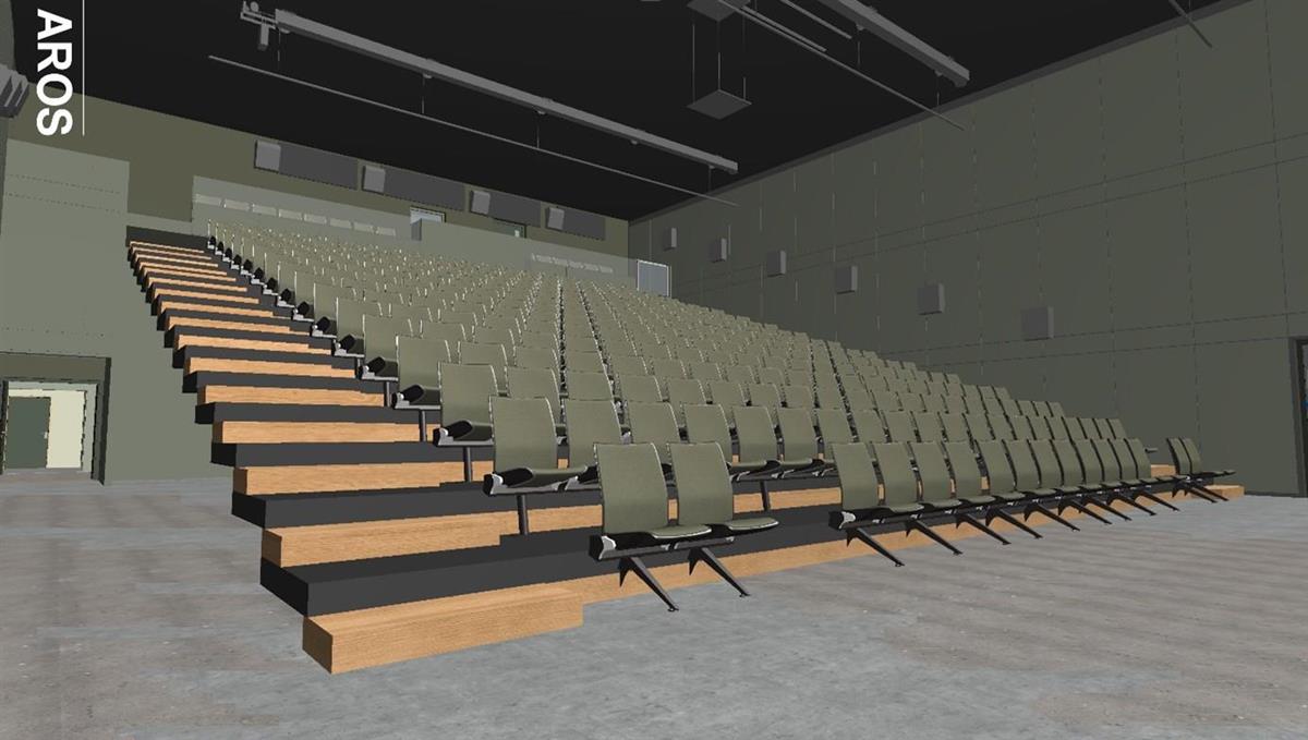 Illustrasjon av den nye konsertsalen - Klikk for stort bilde