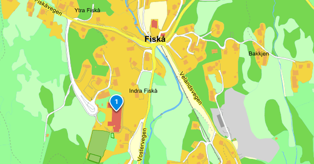 Kartpunkt for Eikehaugen barnehage - Klikk for stort bilde
